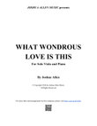 What Wondrous Love Is This