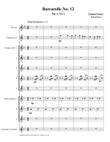 Barcarolle 12, Op. 105, No. 2 by Gabriel Fauré (Clarinet Choir + Piccolo)