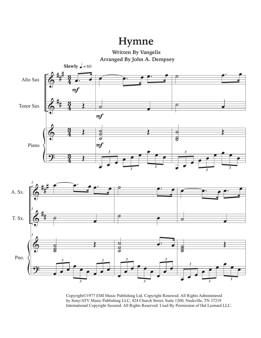 Hymne Small Ensemble scores gallery preview page 5