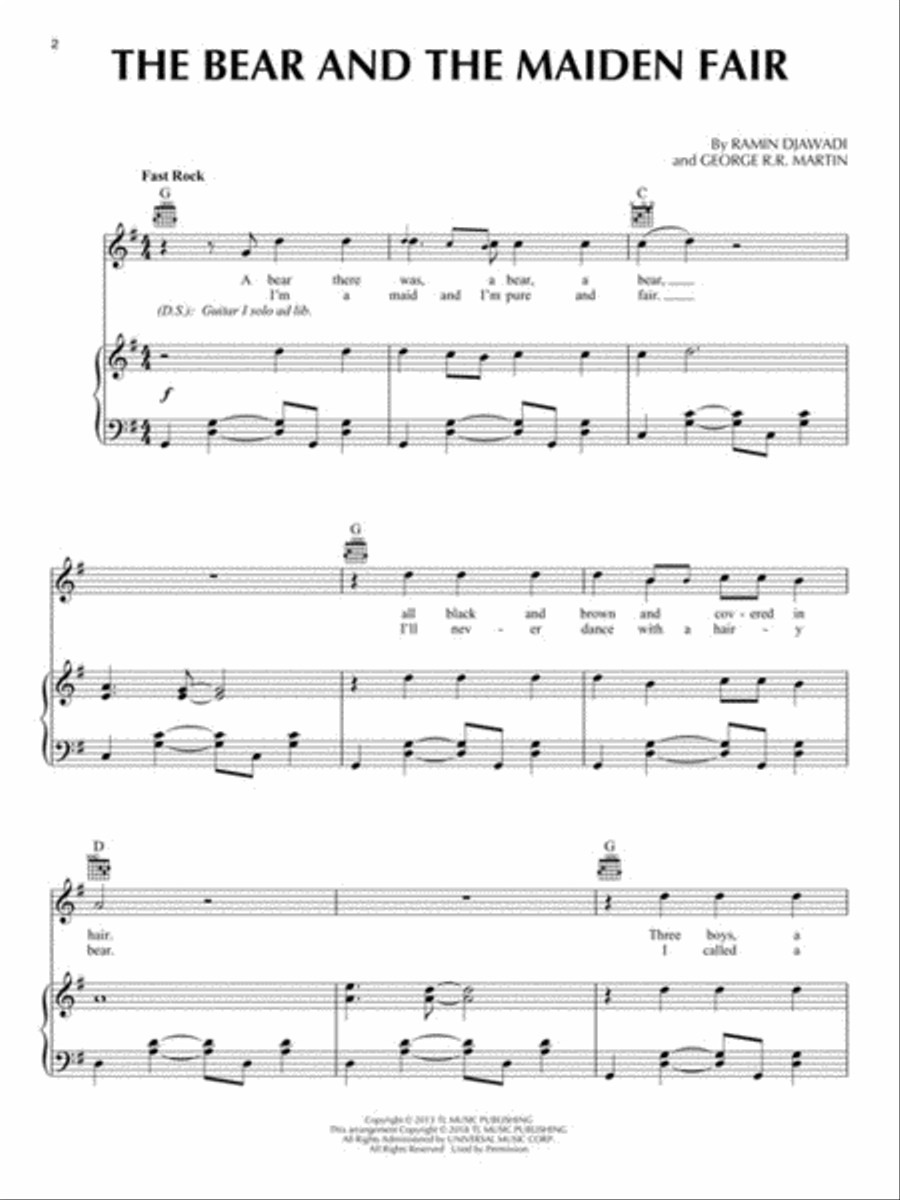 Game of Thrones Game of Thrones Piano Solo scores gallery preview page 3