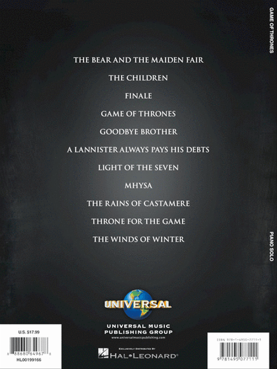 Game of Thrones Game of Thrones Piano Solo scores gallery preview page 6