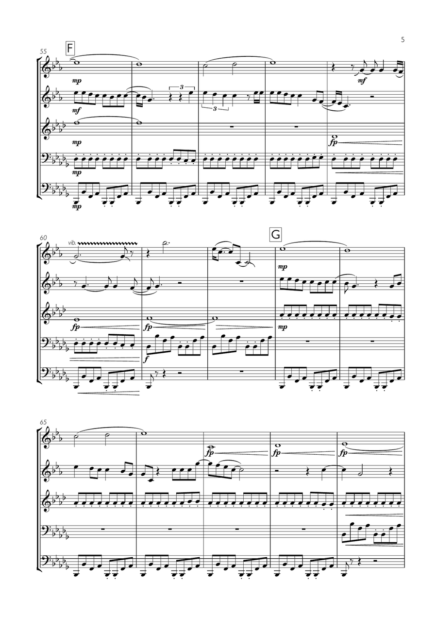 Livin' On A Prayer Brass Ensemble scores gallery preview page 5