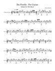 Die Forelle, for guitar