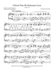 I Know That My Redeemer Lives Piano Solo