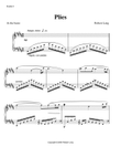 Sheet Music for Ballet Class: Plies, from Etudes II album by Robert Long