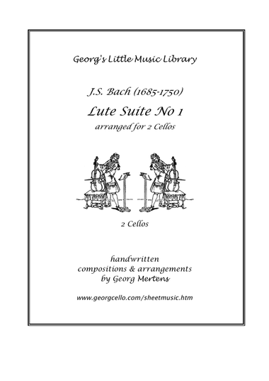 J.S. Bach Lute Suite No 1 arr. for 2 cellos