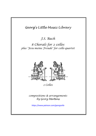 Bach 8 Chorals for 2 cellos