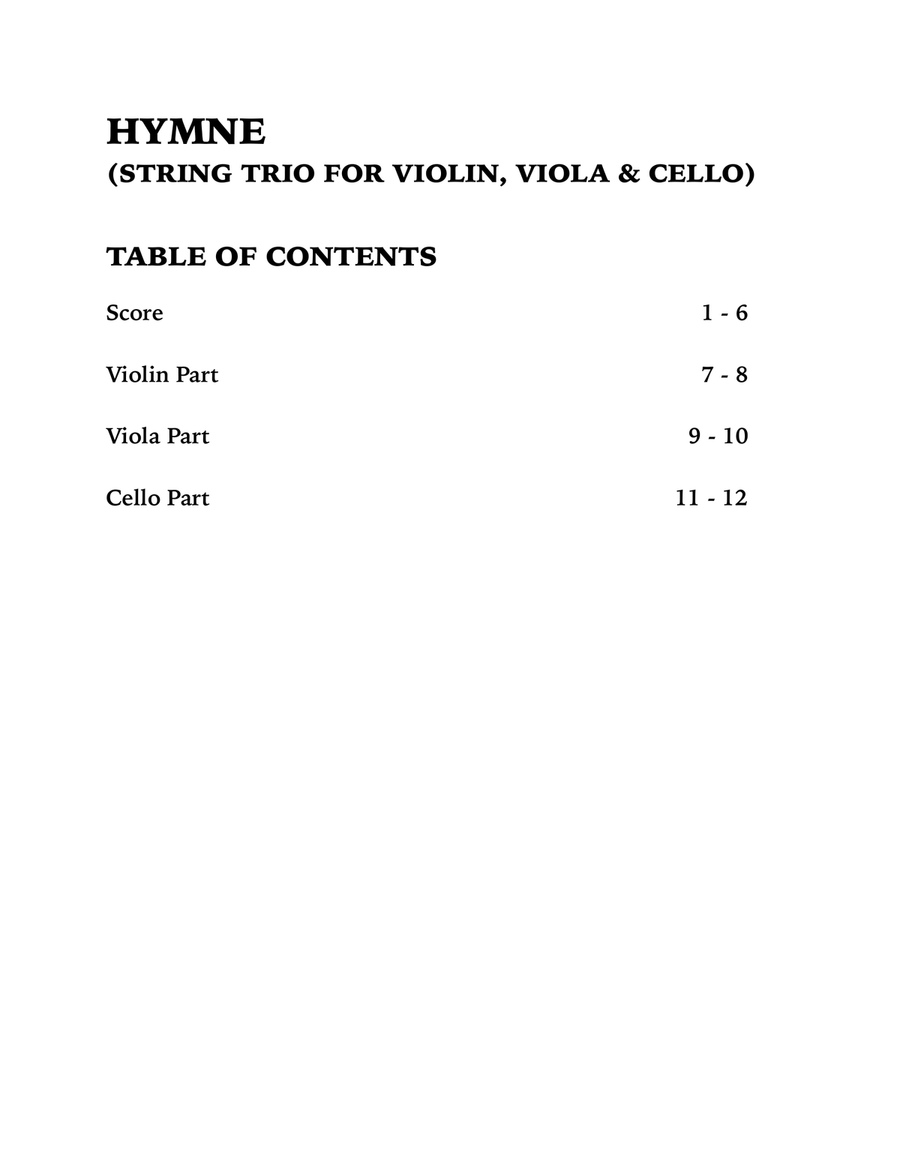 Hymne String Trio scores gallery preview page 4