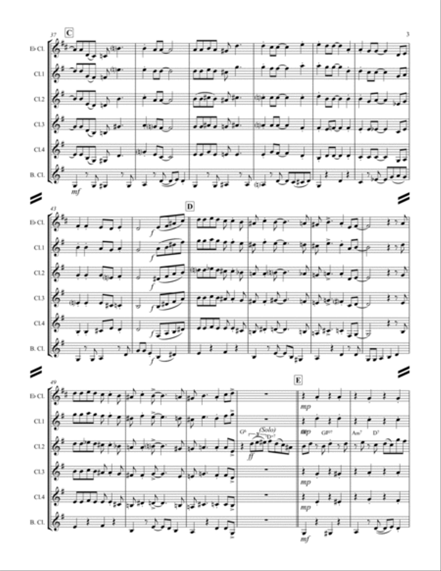 You Took Advantage Of Me from PRESENT ARMS Woodwind Ensemble scores gallery preview page 4