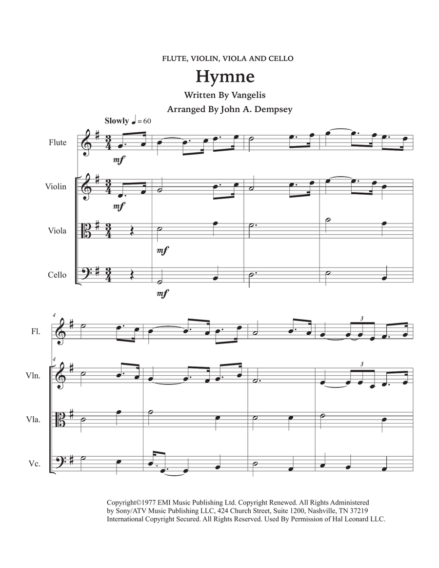 Hymne Small Ensemble scores gallery preview page 5