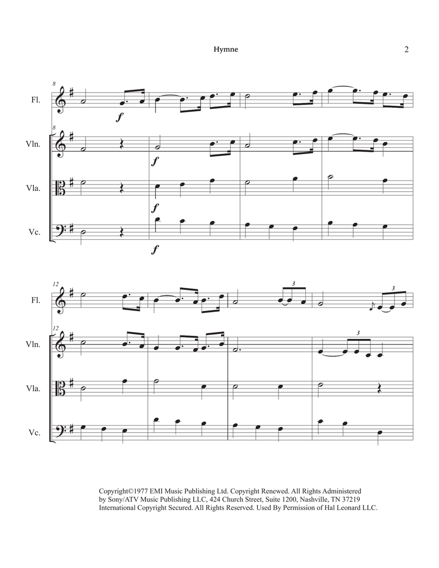 Hymne Small Ensemble scores gallery preview page 6