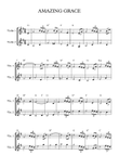 Amazing Grace - two part arrangement with chords