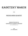 Radetzky March for French Horn Quartet