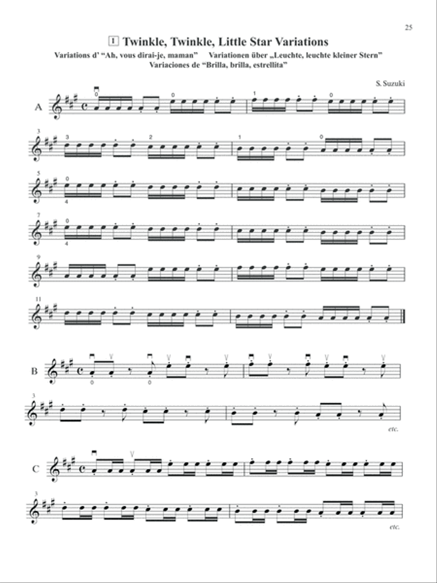 Suzuki Violin School, Volume 1 Violin scores gallery preview page 7