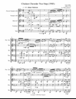 Chicken Chowder Two Step (1905) for brass quintet