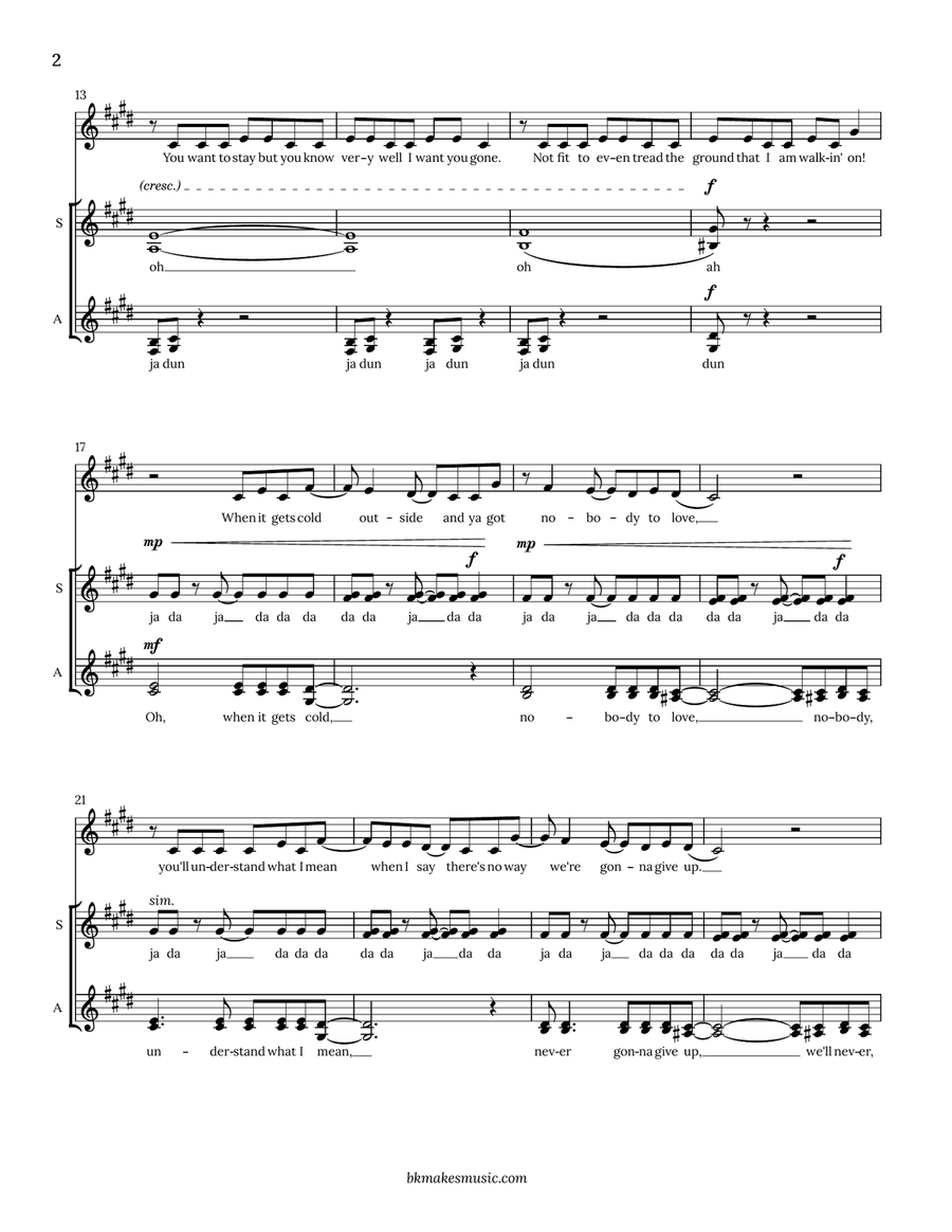Harder To Breathe Harder To Breathe SSAA scores gallery preview page 3