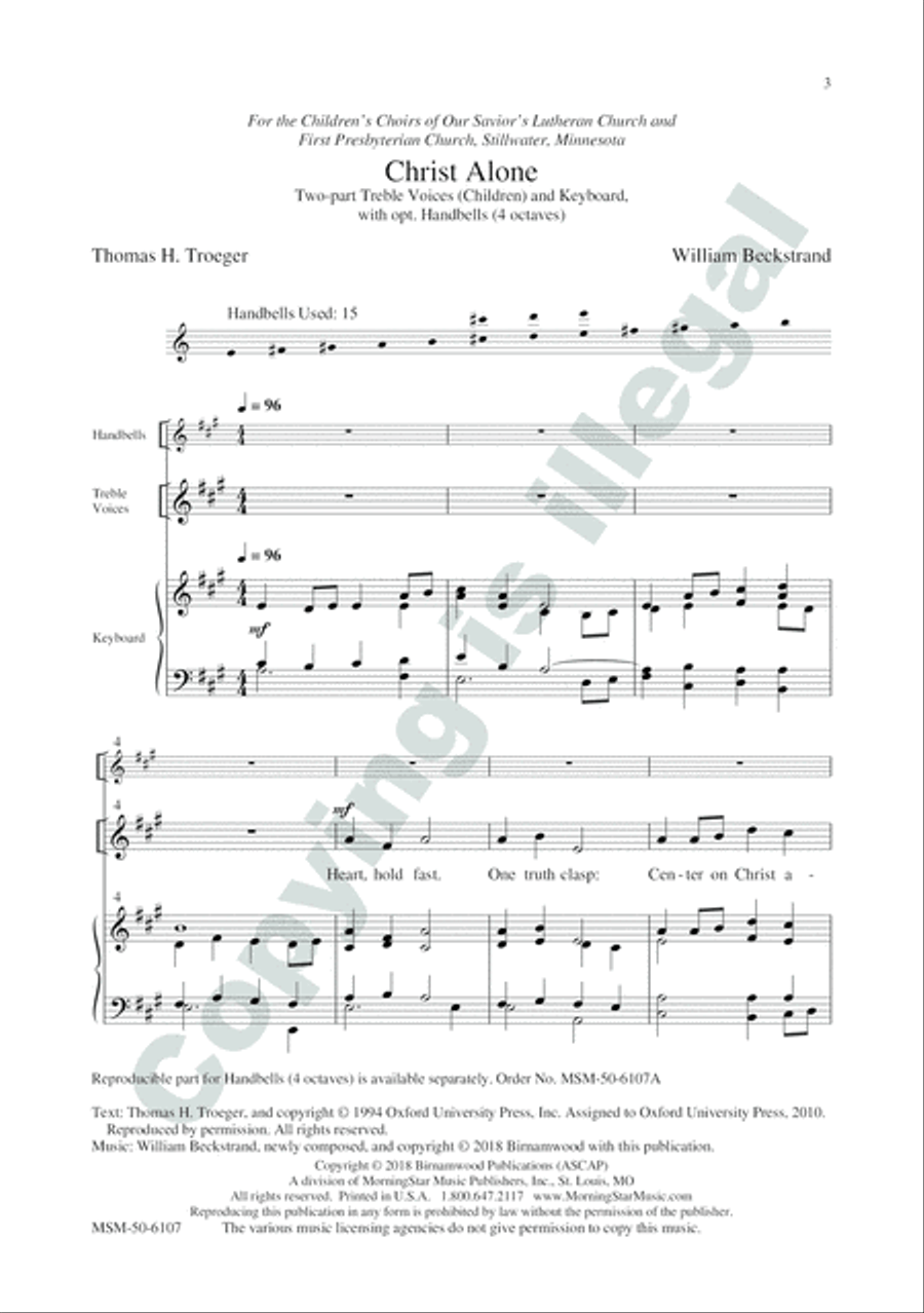 Christ Alone 2-Part - Sheet Music page 2