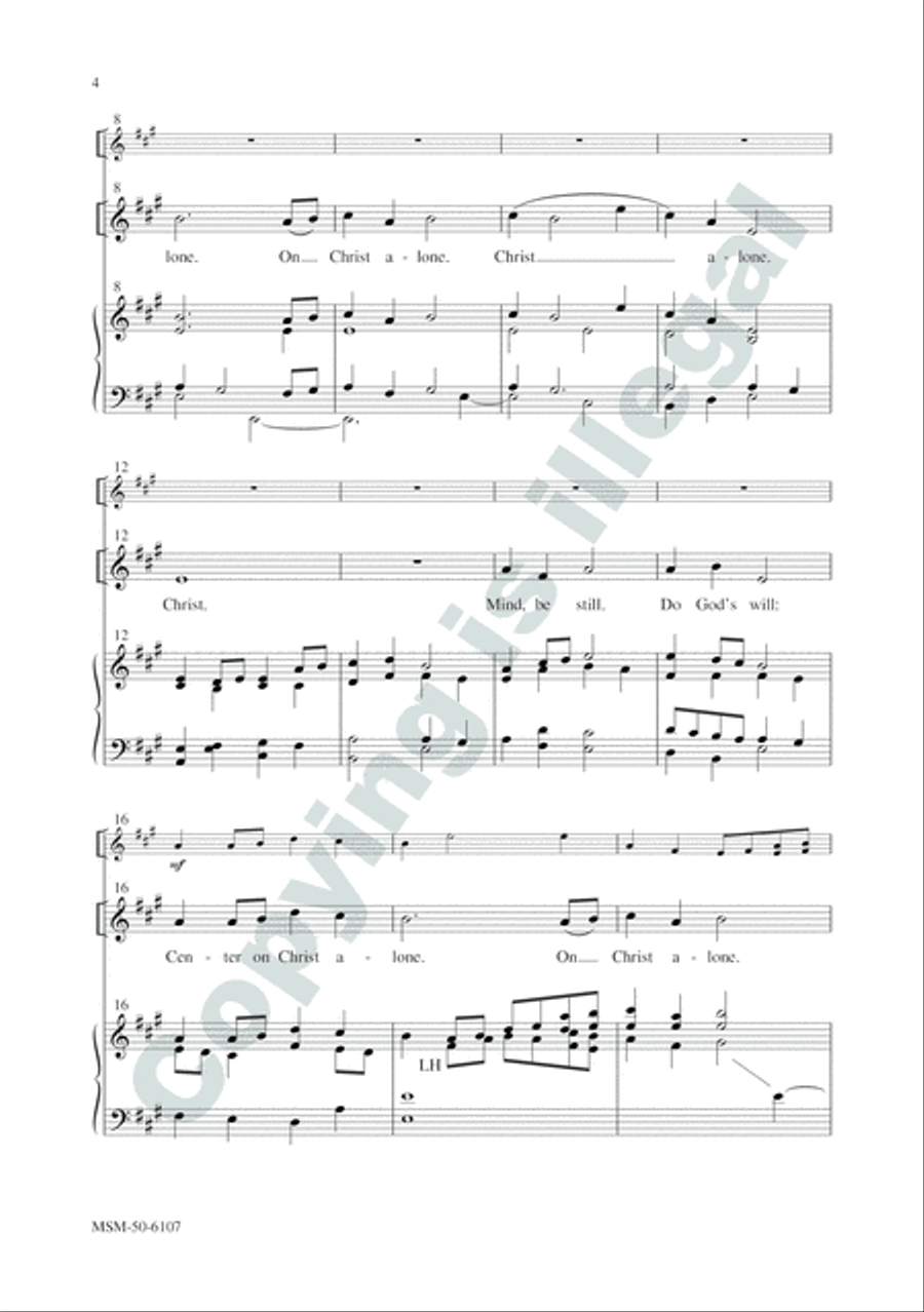 Christ Alone 2-Part - Sheet Music page 3