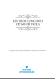 Küchler Concerto Op. 34 for Viola and Piano