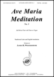 Ave Maria Meditation, No. 1