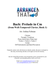 Bach: Prelude from WTC Book 1 in C minor