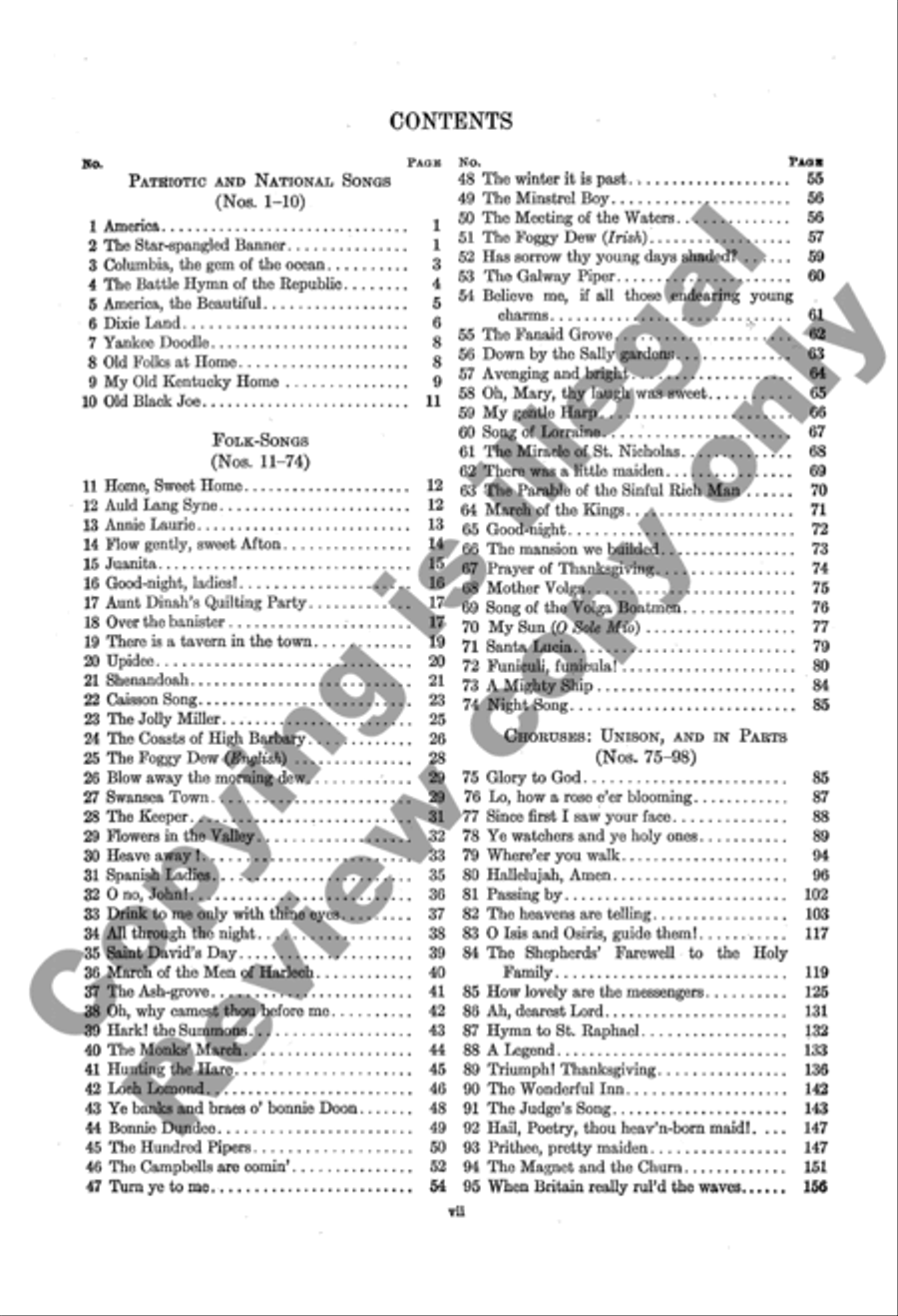 The Home and Community Song Book 4-Part scores gallery preview page 3