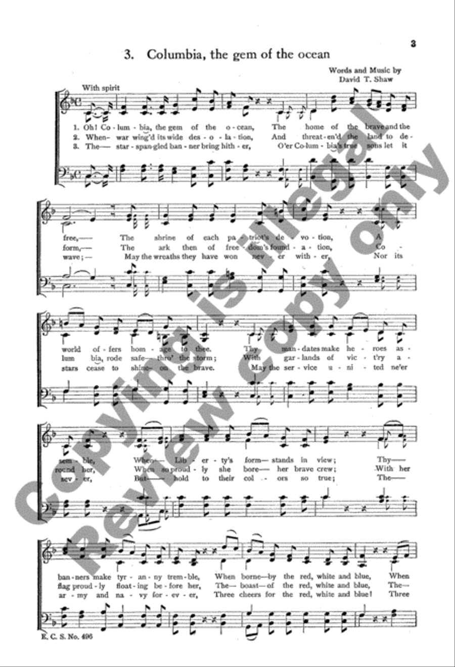 The Home and Community Song Book 4-Part scores gallery preview page 5