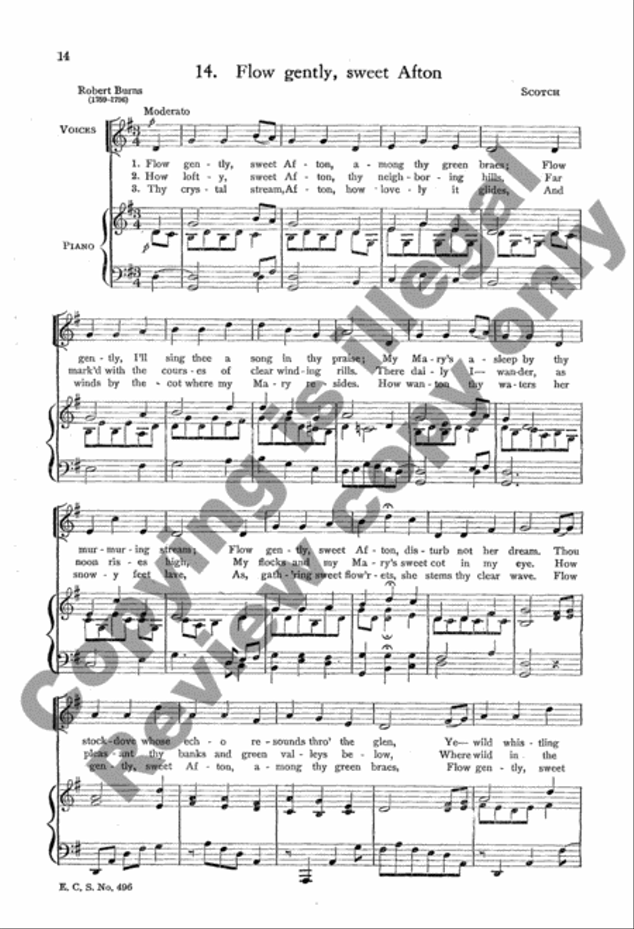 The Home and Community Song Book 4-Part scores gallery preview page 6
