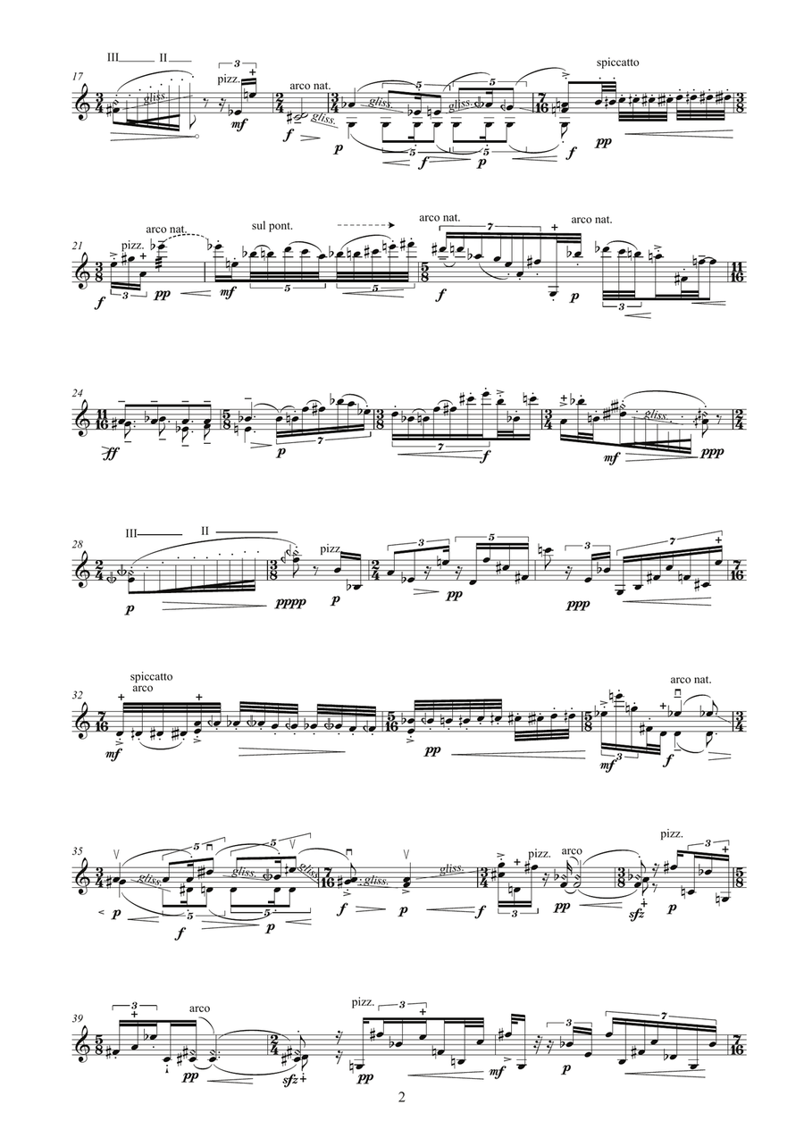 In Memoriam Thomas Kakuska Violin Solo scores gallery preview page 2