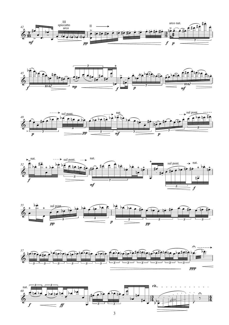 In Memoriam Thomas Kakuska Violin Solo scores gallery preview page 3