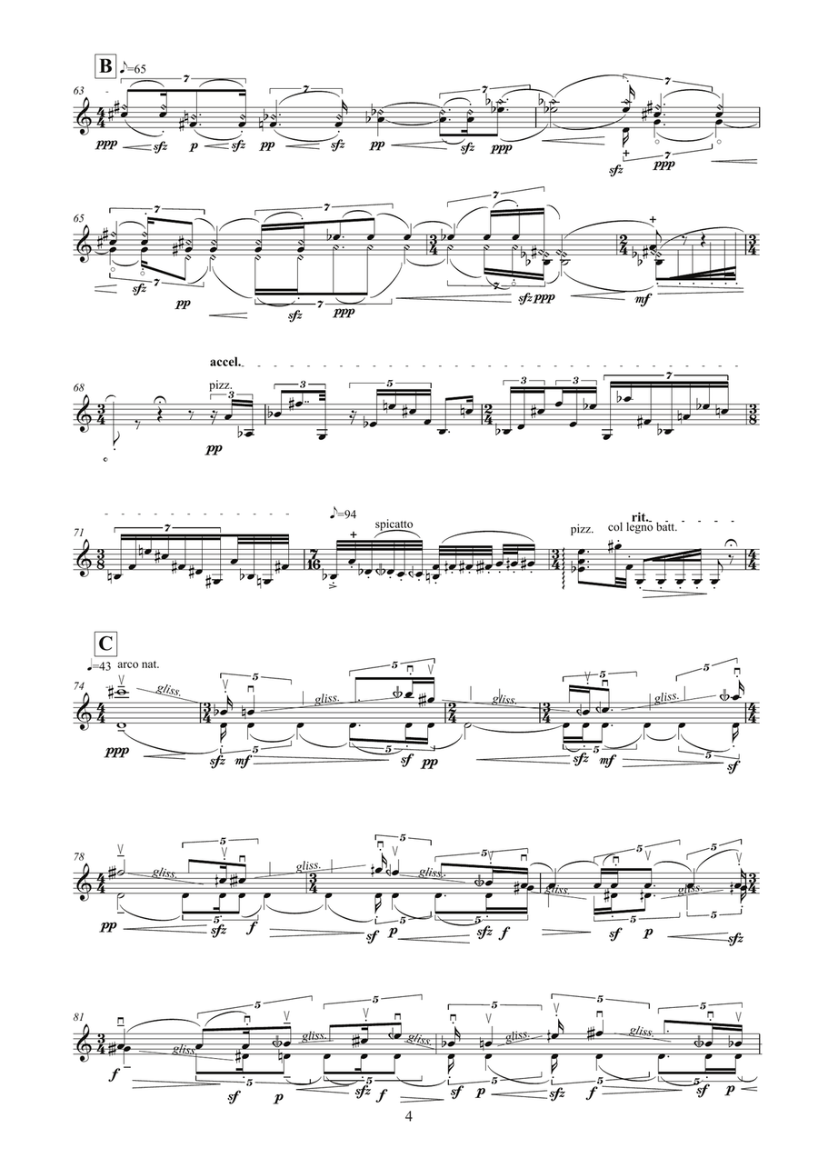 In Memoriam Thomas Kakuska Violin Solo scores gallery preview page 4