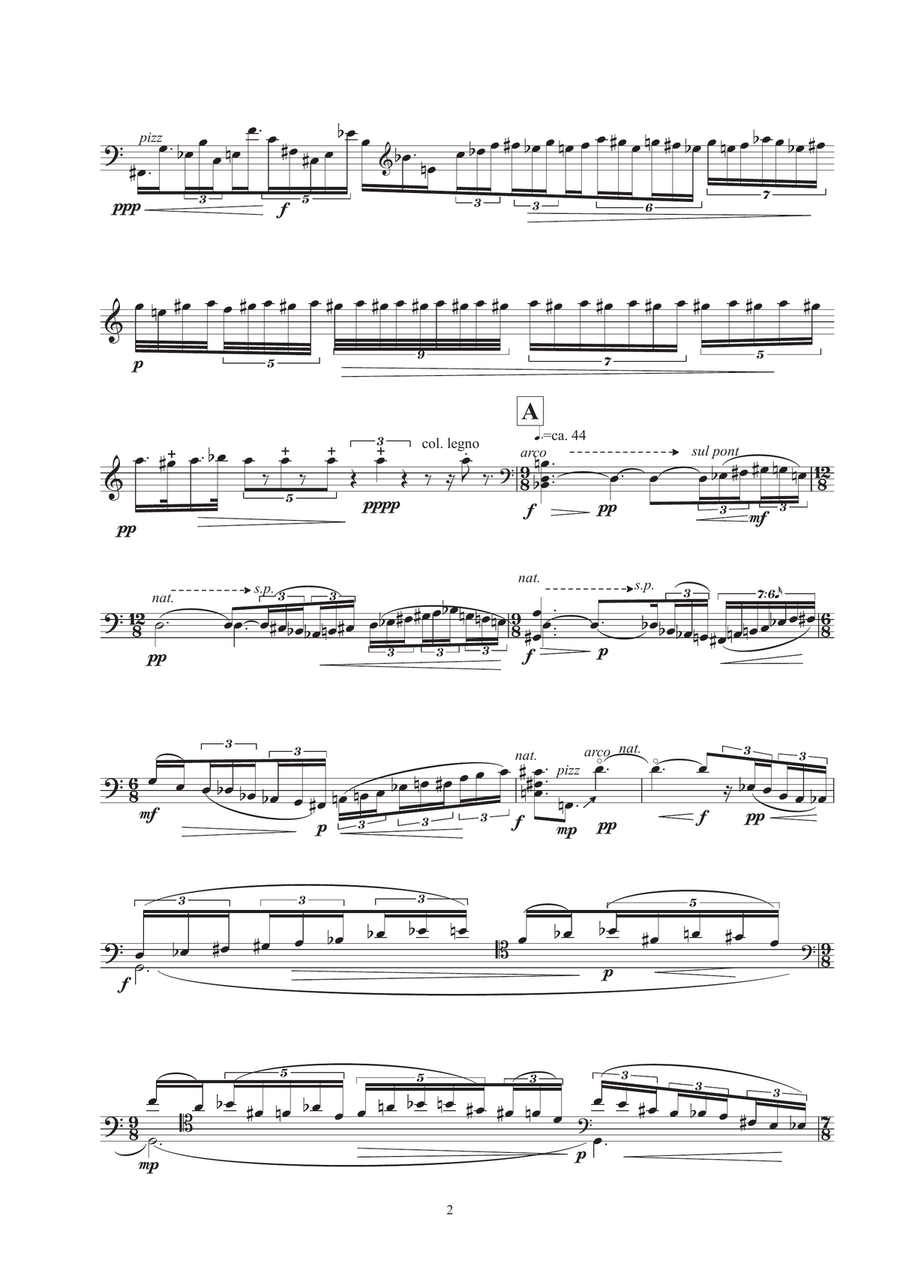 Zuhuy Kak Zuhuy Kak Cello Solo scores gallery preview page 2