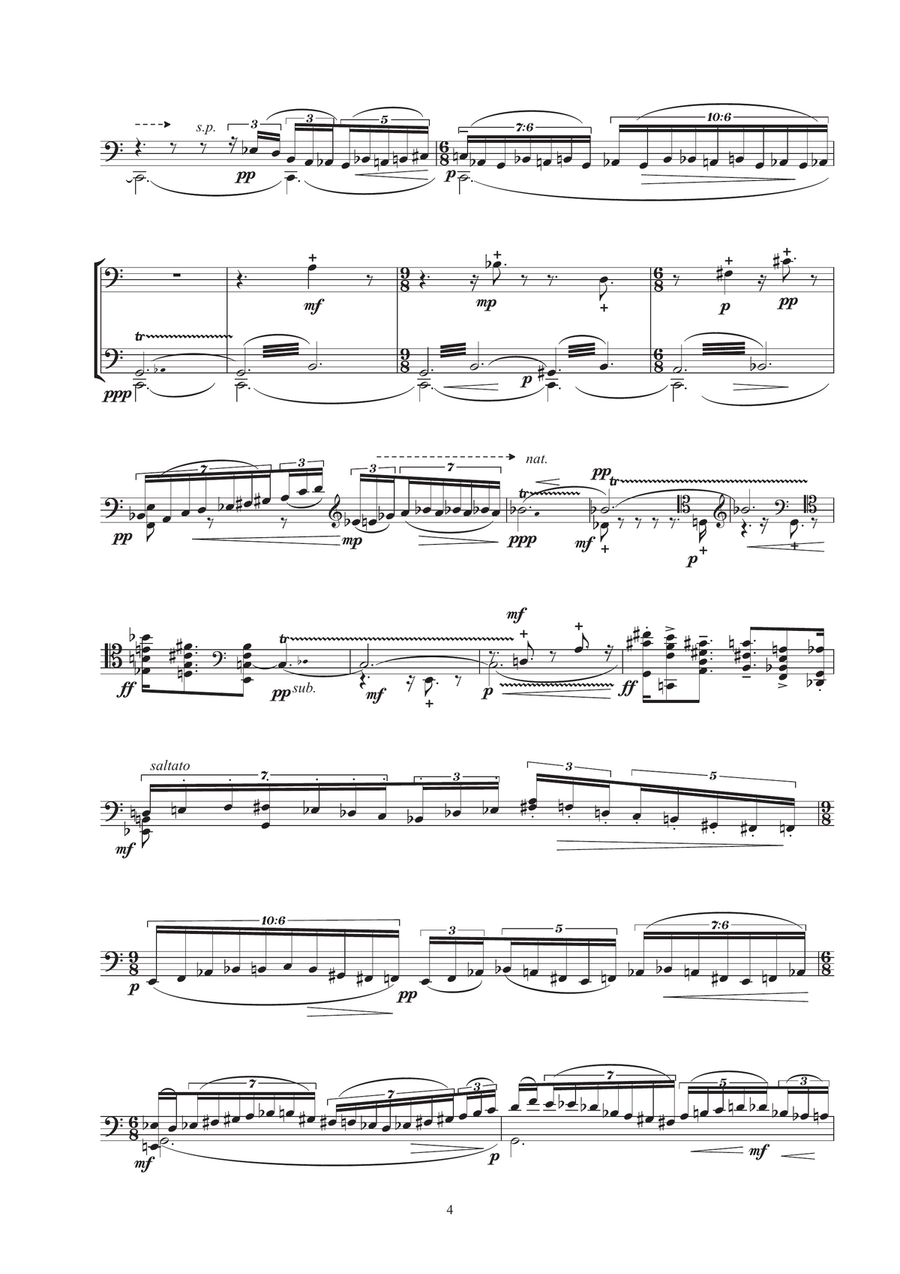 Zuhuy Kak Zuhuy Kak Cello Solo scores gallery preview page 4