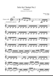 Solo for Clarinet No. 1 
