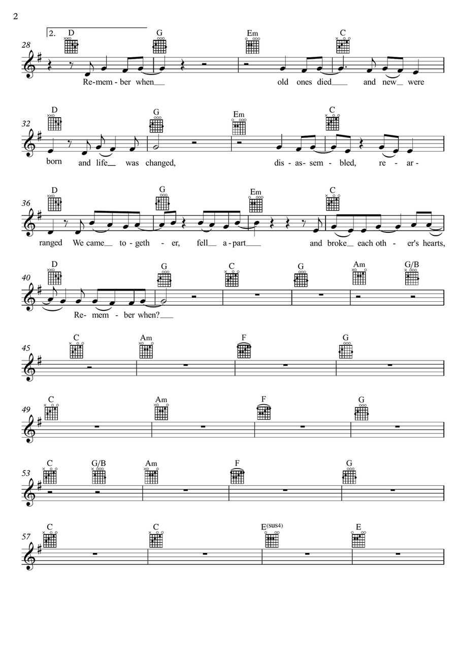 Remember When Remember When Electric Guitar scores gallery preview page 2