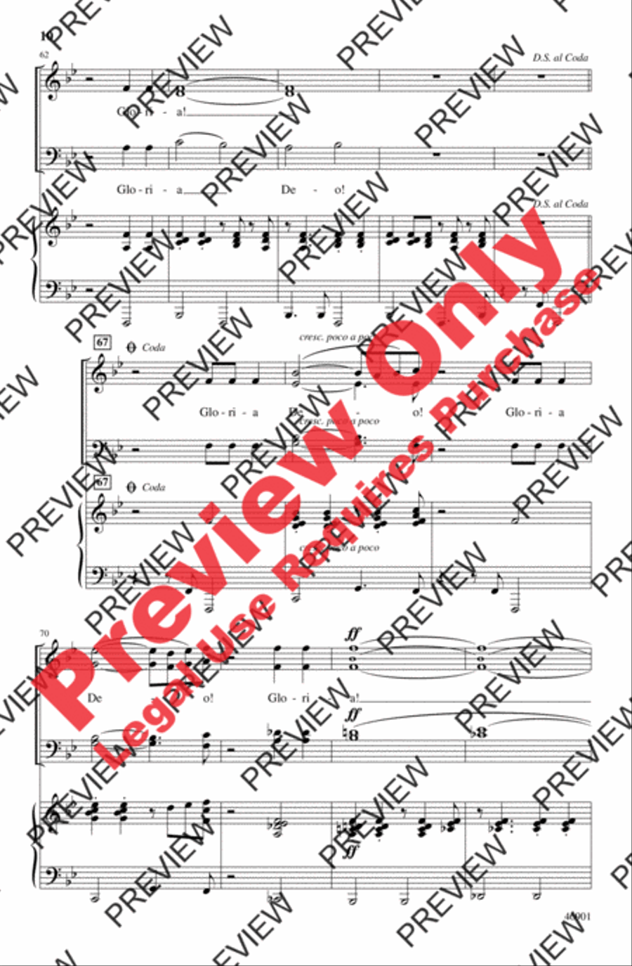 Jazz Gloria Deo 4-Part scores gallery preview page 9