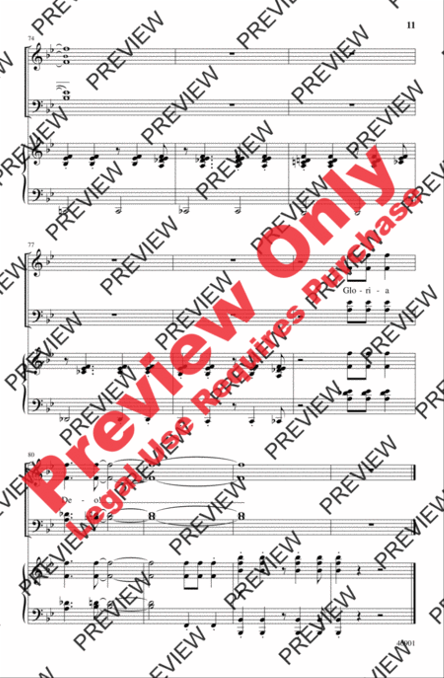 Jazz Gloria Deo 4-Part scores gallery preview page 10