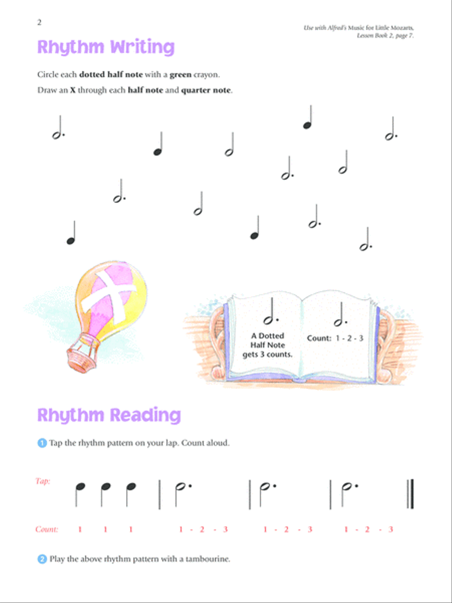 Music for Little Mozarts -- Rhythm Speller, Book 2 Piano Method scores gallery preview page 3