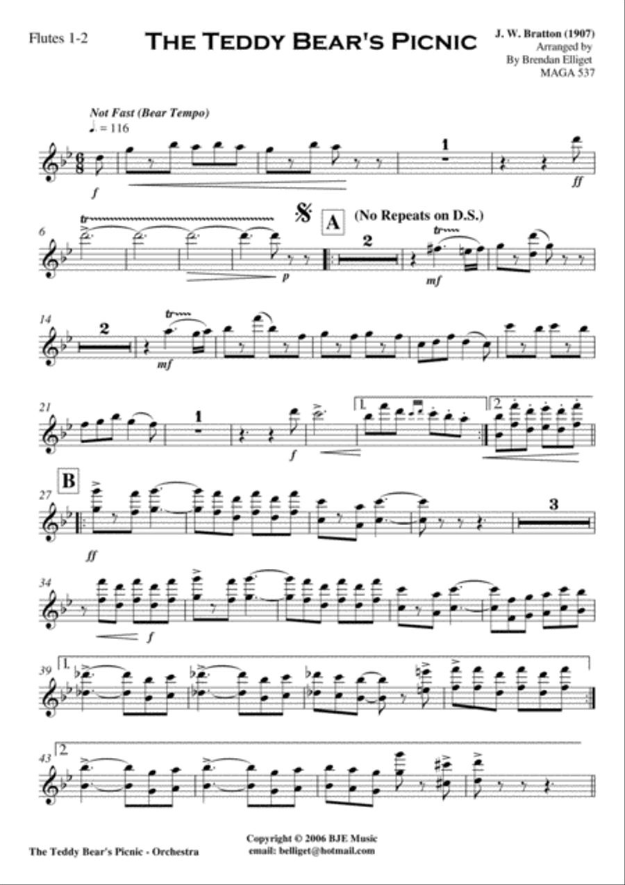 The Teddy Bear's Picnic - Orchestra Full Orchestra scores gallery preview page 4
