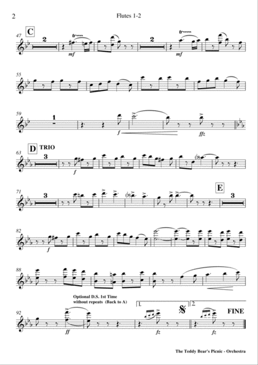 The Teddy Bear's Picnic - Orchestra Full Orchestra scores gallery preview page 5