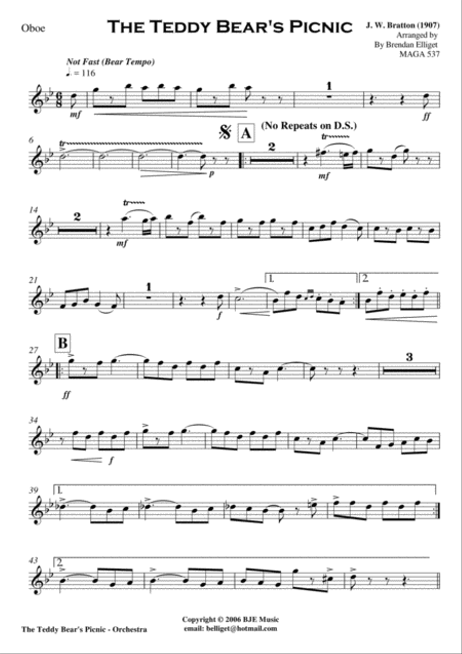 The Teddy Bear's Picnic - Orchestra Full Orchestra scores gallery preview page 6