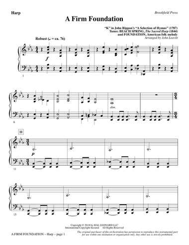 A Firm Foundation - Harp