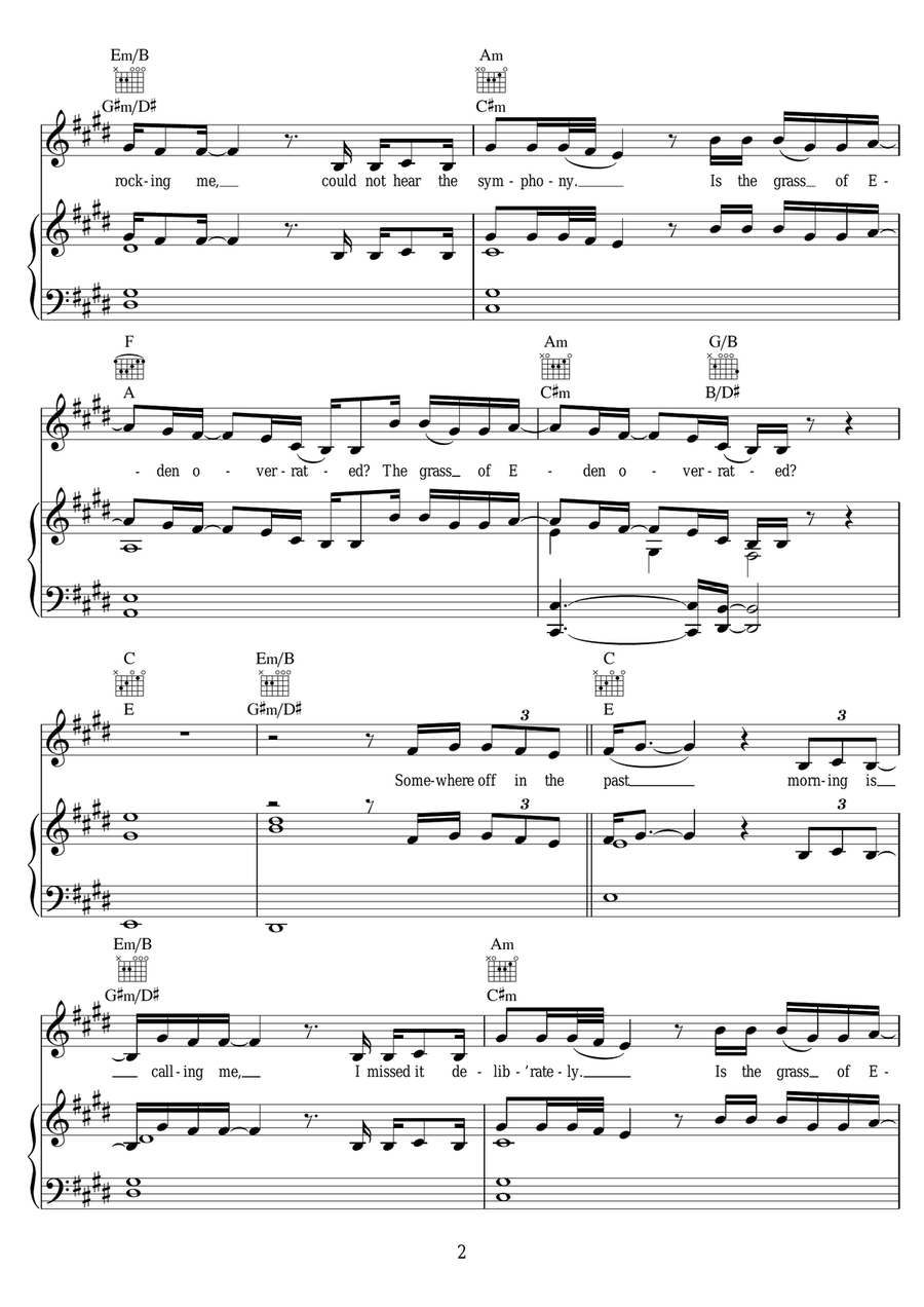 The Beautiful Dream The Beautiful Dream Piano, Vocal scores gallery preview page 2