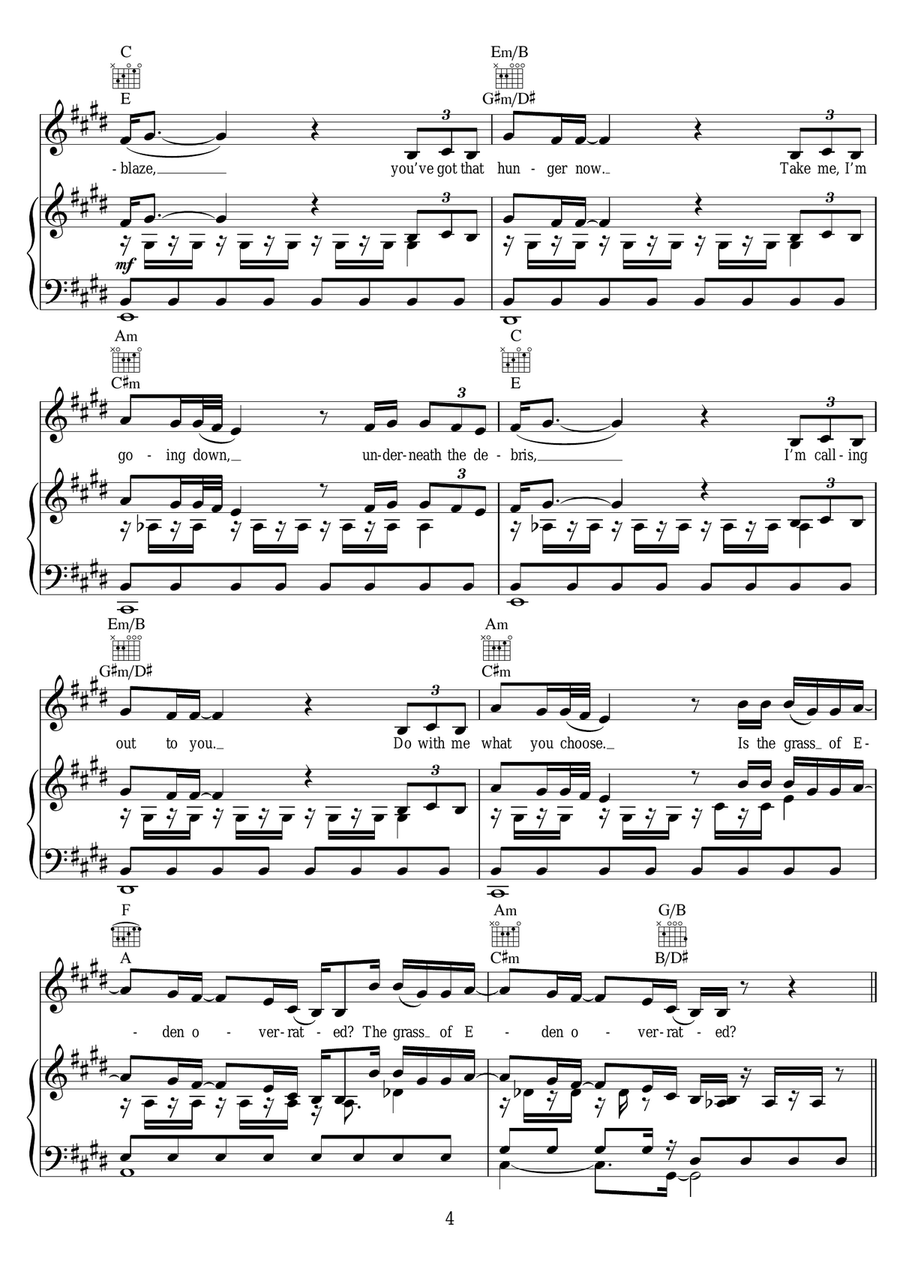 The Beautiful Dream The Beautiful Dream Piano, Vocal scores gallery preview page 4