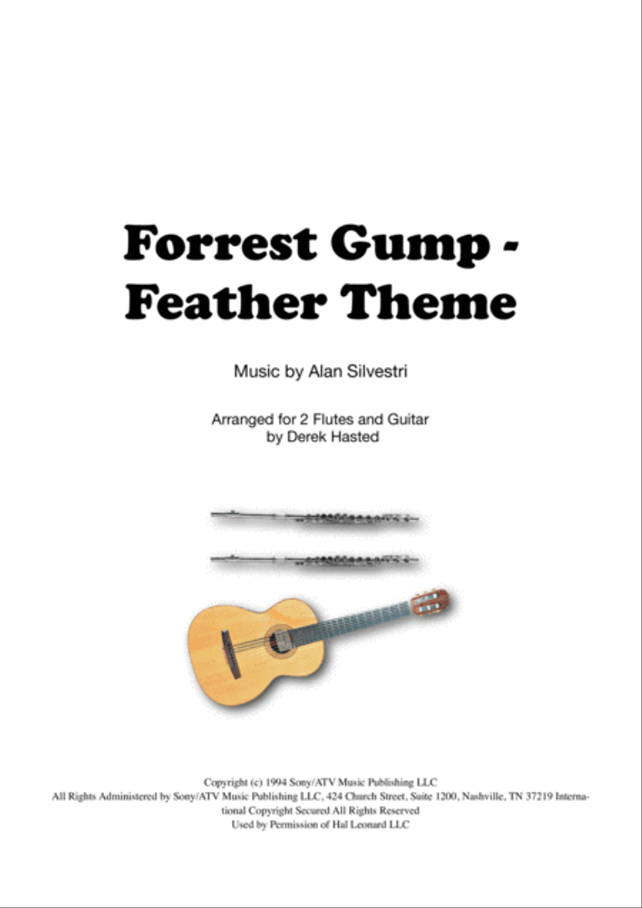 Forrest Gump - Main Title (Feather Theme) from the Paramount Motion Picture FORREST GUMP Flute scores gallery preview page 1