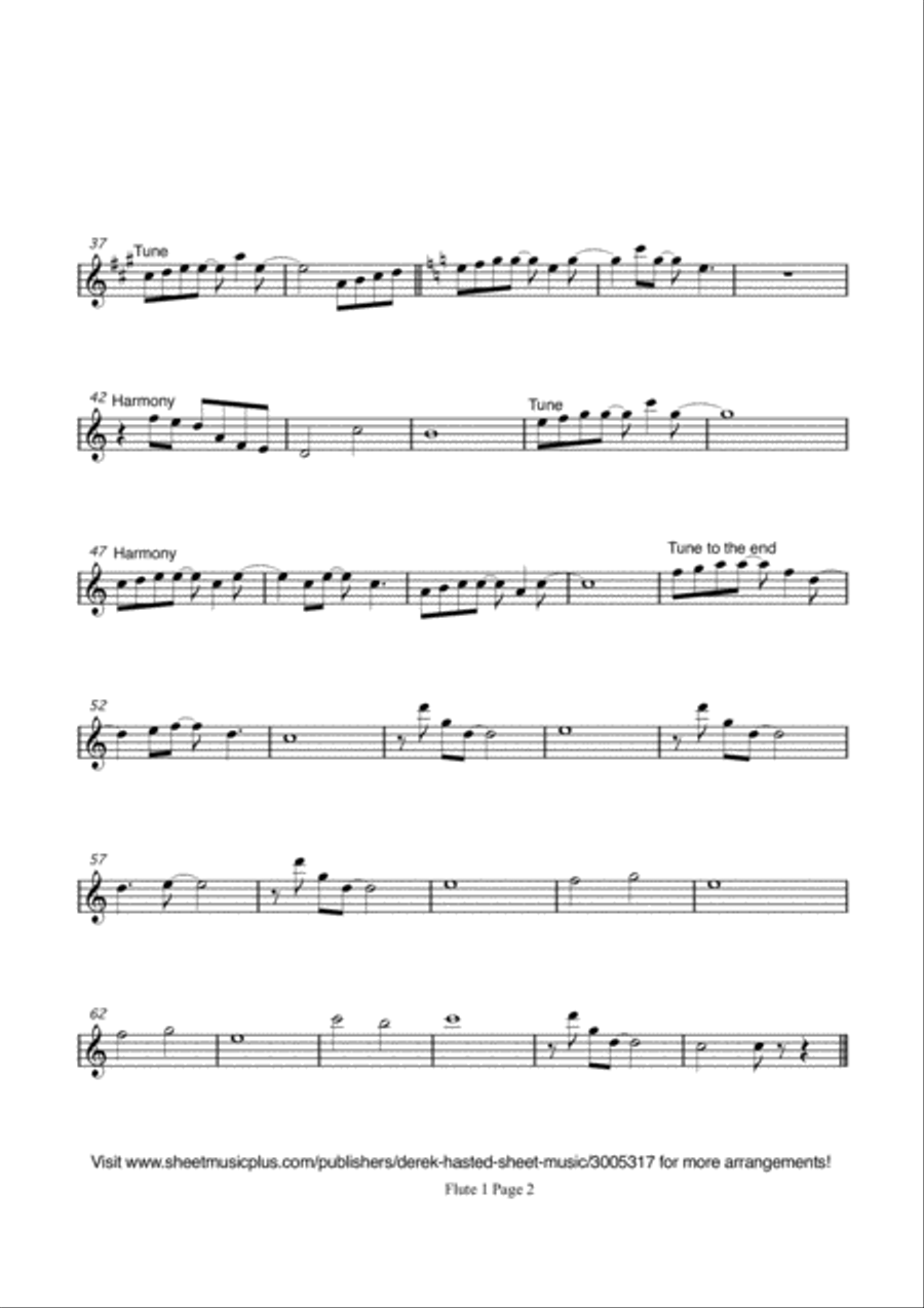 Forrest Gump - Main Title (Feather Theme) from the Paramount Motion Picture FORREST GUMP Flute scores gallery preview page 4