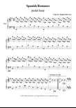 Spanish Romance - pedal harp solo