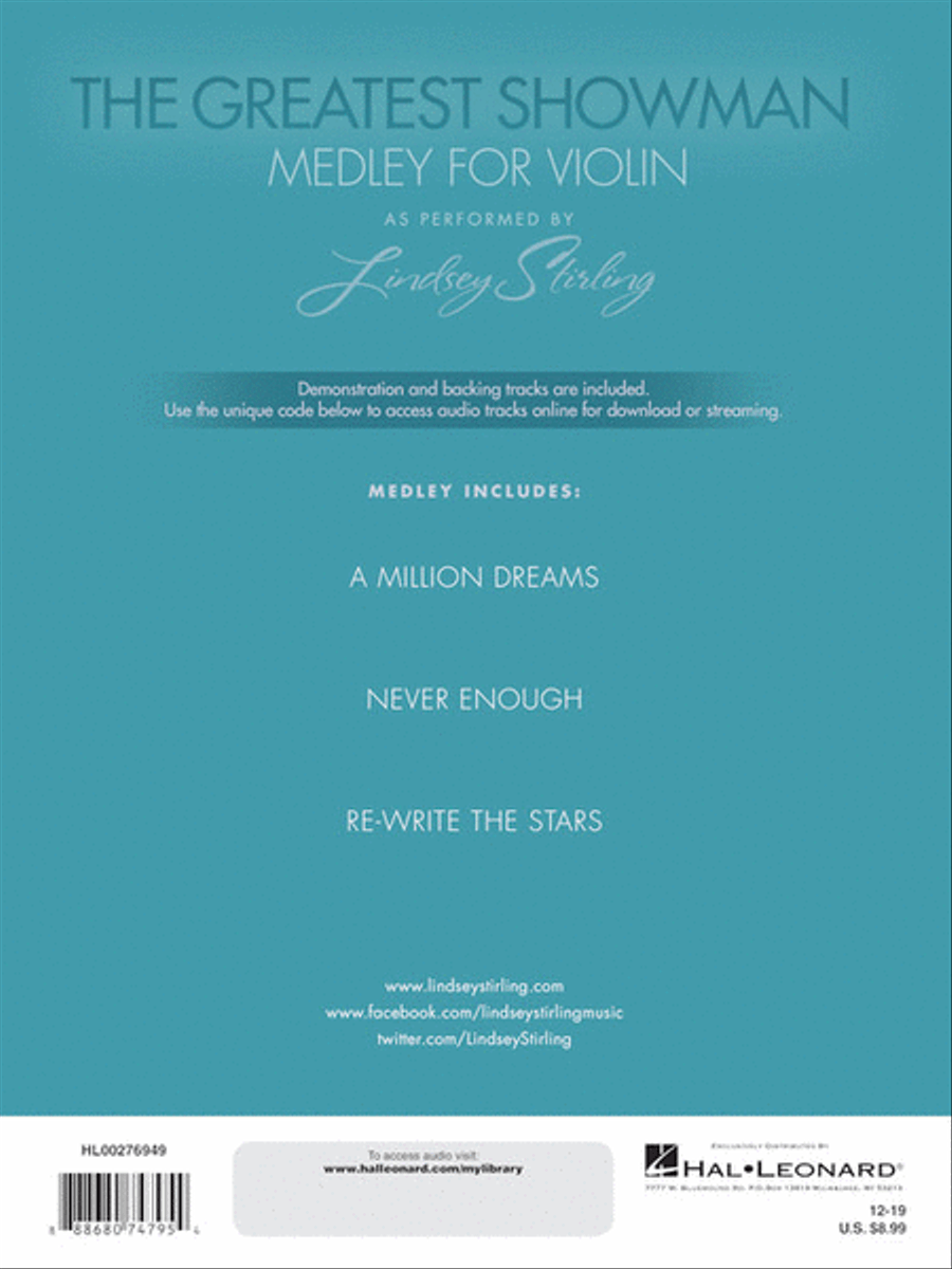 The Greatest Showman: Medley for Violin Violin Solo scores gallery preview page 3