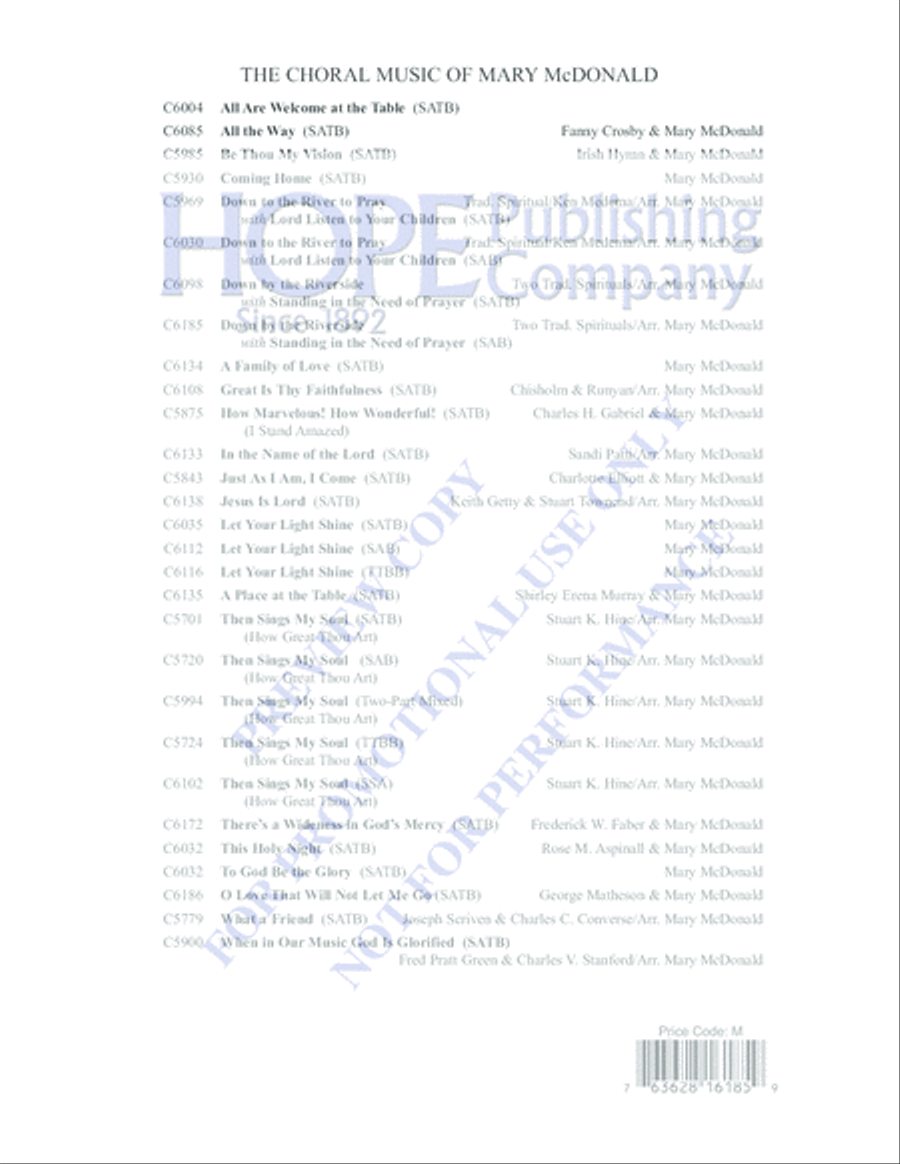 Down by the Riverside with Standing in the Need of Prayer 3-Part scores gallery preview page 11