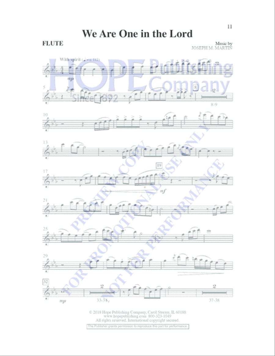 We Are One in the Lord We Are One in the Lord Choir scores gallery preview page 11